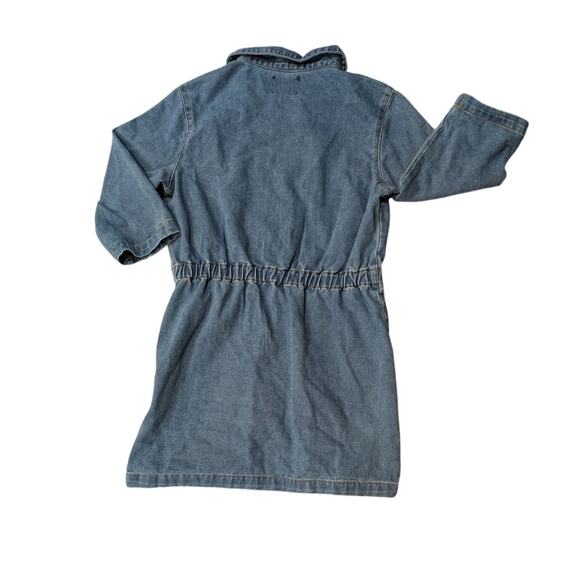 NWOT Boohoo Zip Up Denim Dress Size 8 - Picture 4 of 7